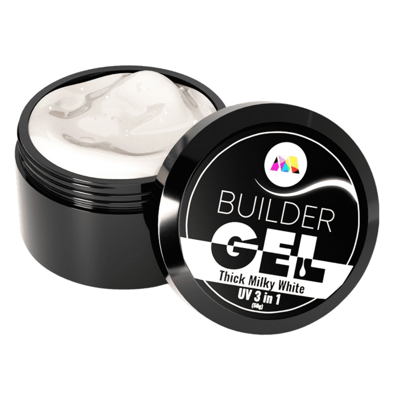 Thick Milky White UV Builder Gel – 50g