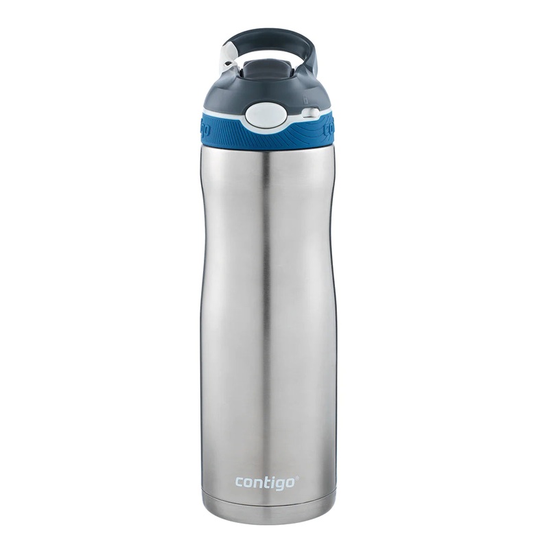 Contigo Autospout Ashland Chill – Vacuum Insulated Stainless Steel Water Bottle 590 ml, Monaco