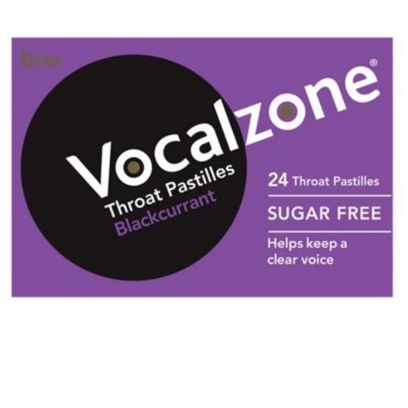 Vocalzone – Throat Pastilles Blackcurrant 24