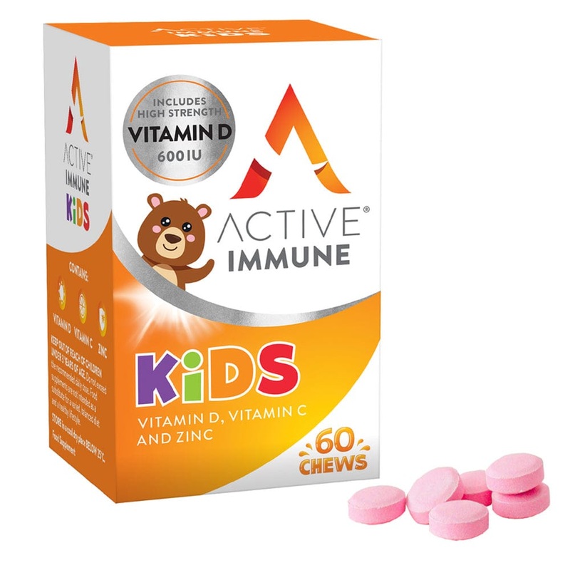 Active Iron Immune Kids 60 Orange Flavoured Chews