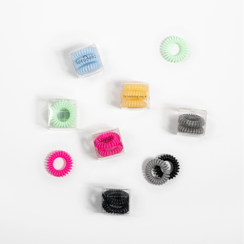 Spiradelic Hair Rings- 3pk – Clear