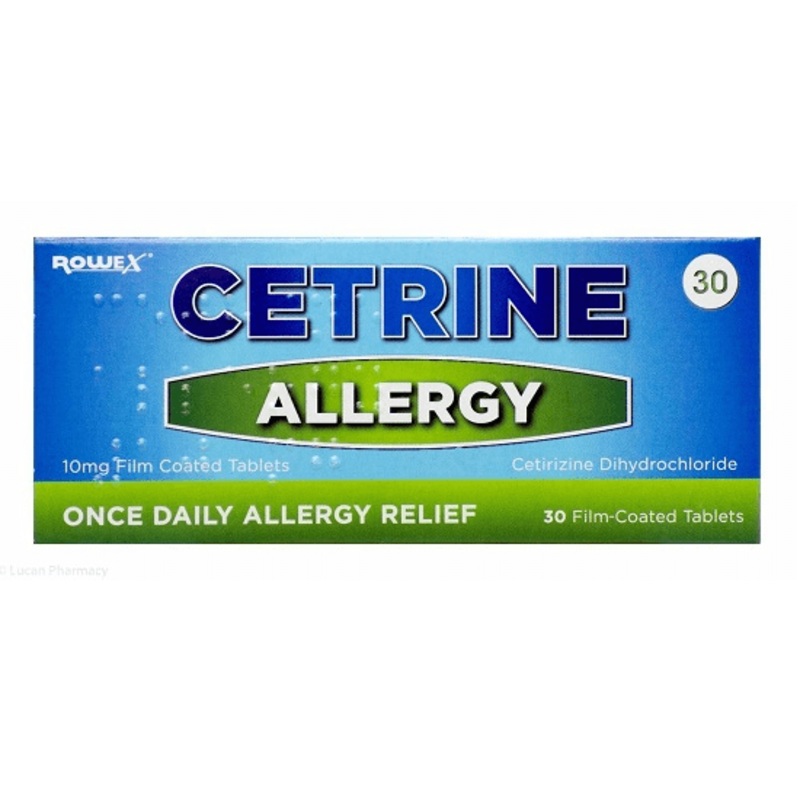 Cetrine Allergy Relief 10mg 30 Tablets