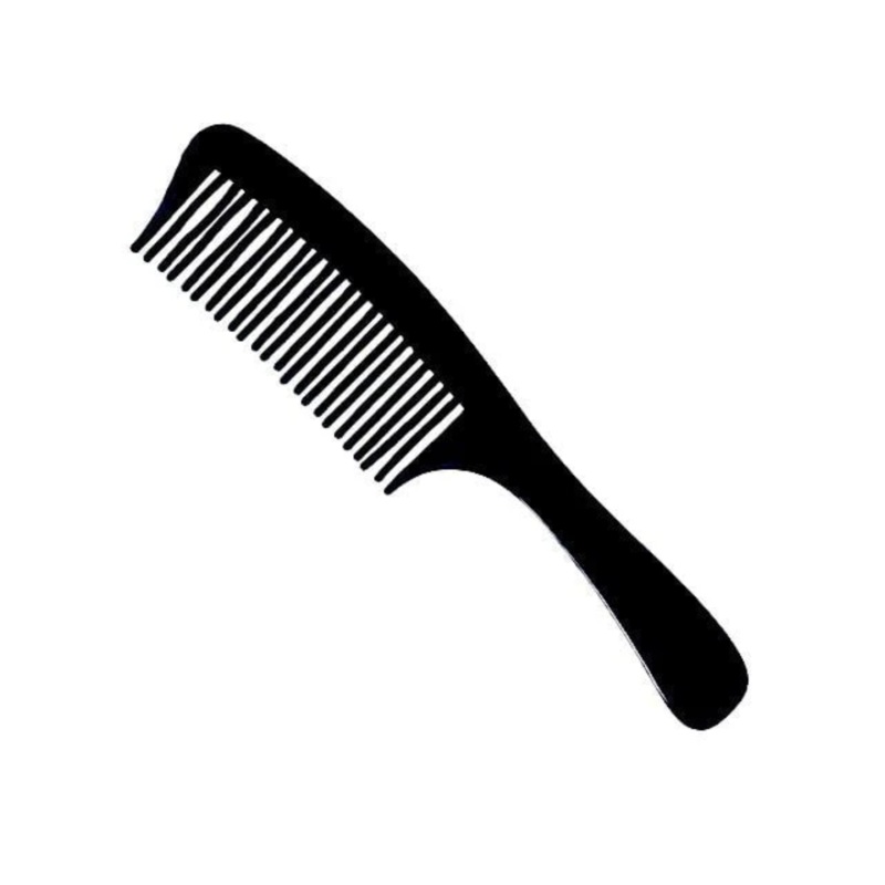 DATELINE CELCON 3832 DETANGLING BASIN COMB 20CM BLACK