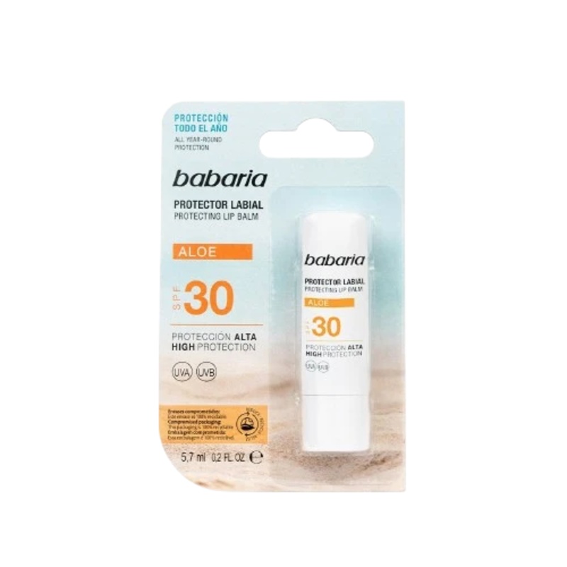 Babaria Aloe & Vitamin E Lip Balm SPF30+
