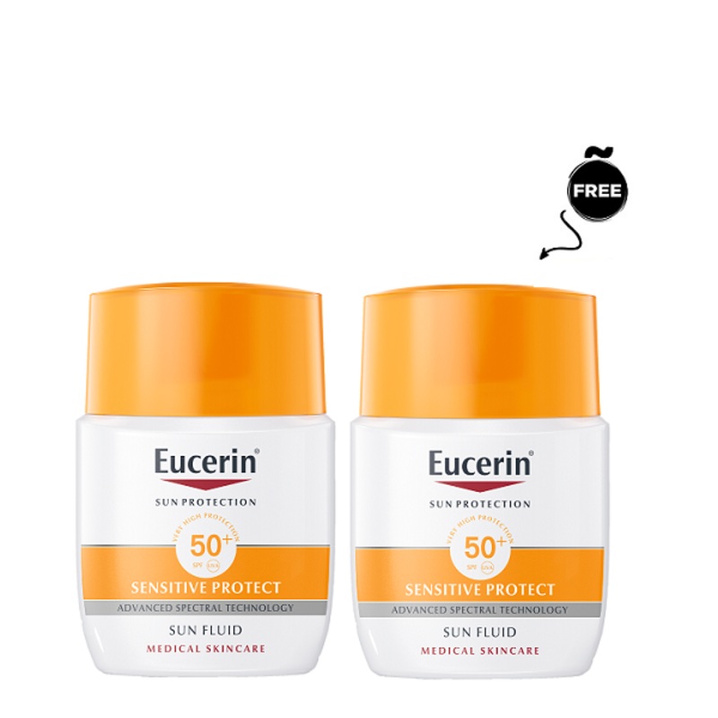 Eucerin – Sensitive Protect Sun Fluid 1+1 Free
