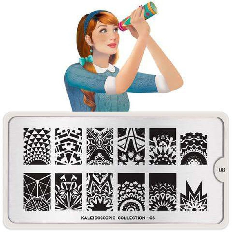 Moyou London Stamping Plate – Kaleidoscope 08