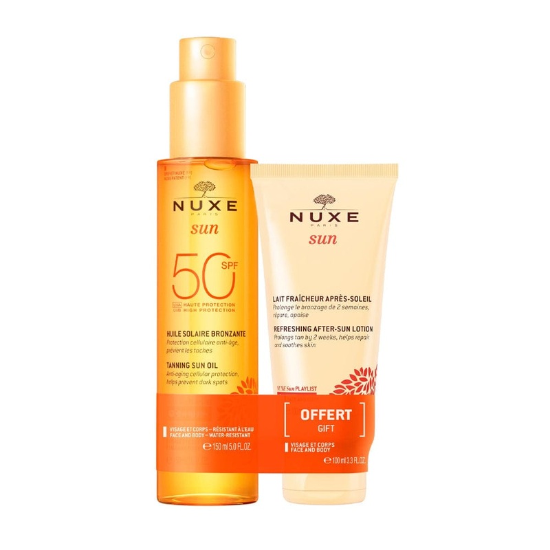 Nuxe Sun Tanning Oil SPF50 + After Sun Lotion Duo