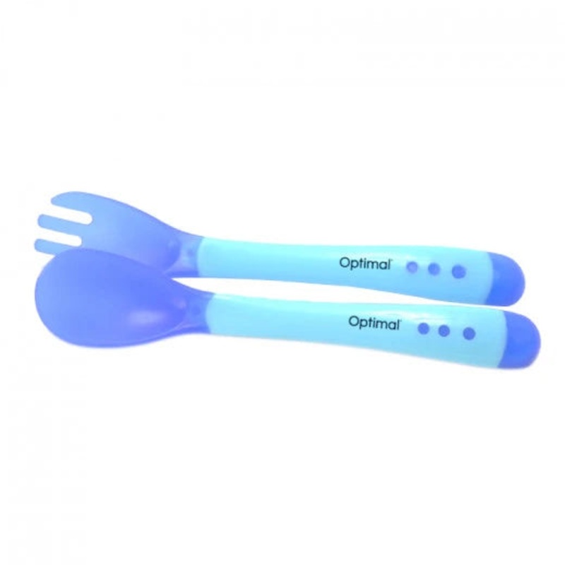 Optimal Soft Grip Handle Spoon &Fork