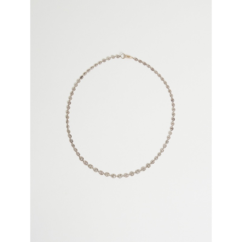 4052 Necklace in 14k White Gold with 25 White Diamonds