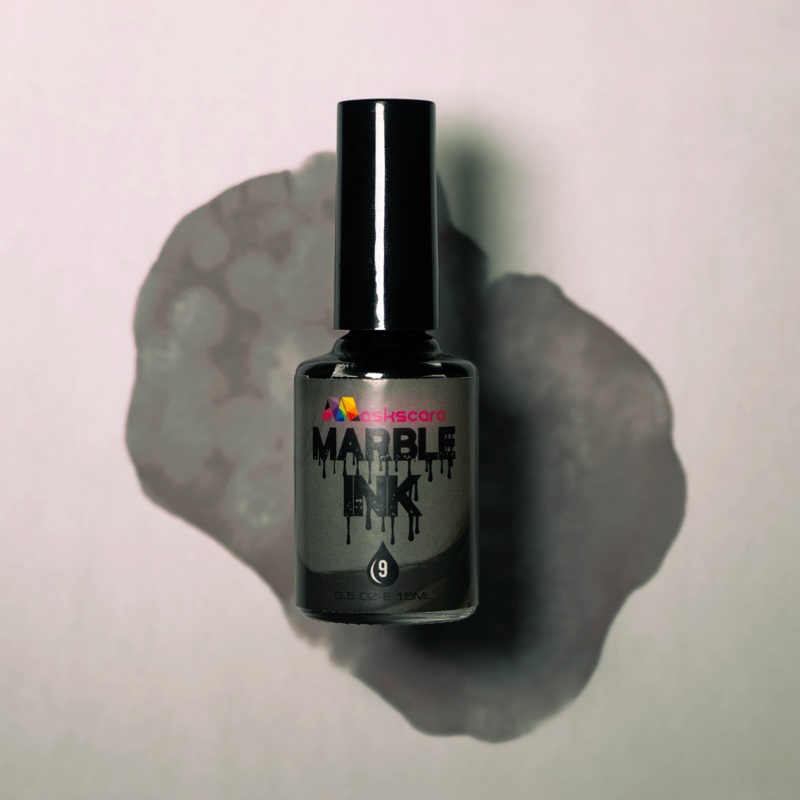 Grey Black Marble Ink – 15ml