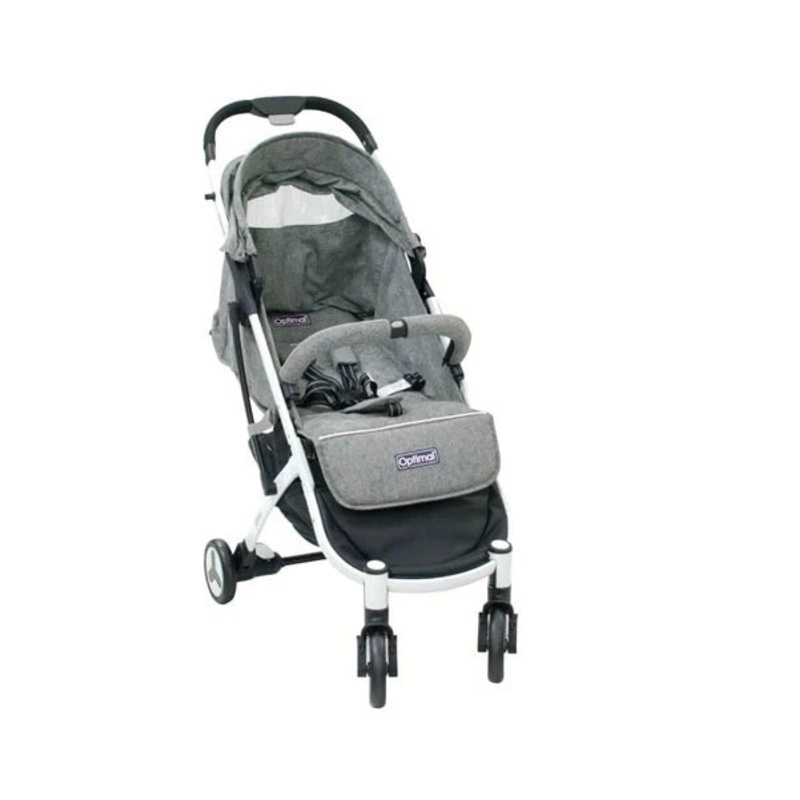 Optimal Baby Stroller With Basket Blue&Gray