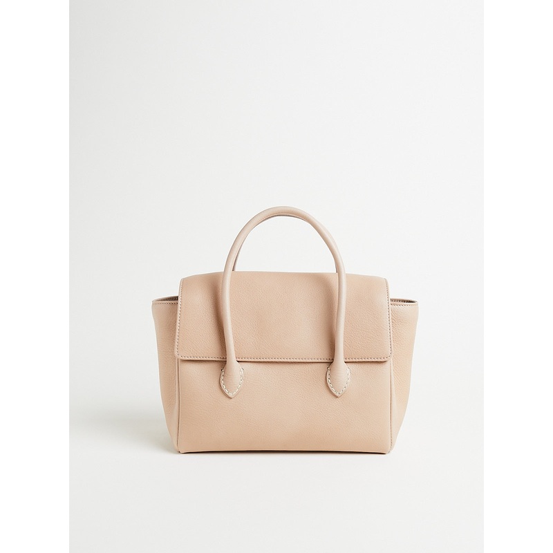 Stitch Flap Bag Mini in Beige