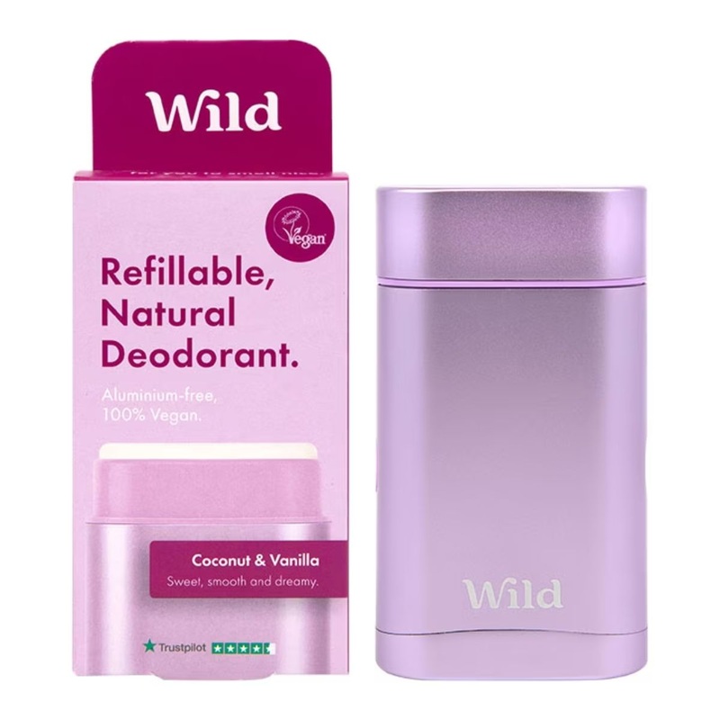 WILD Purple Case and Coconut Dreams Deodorant Starter Pack