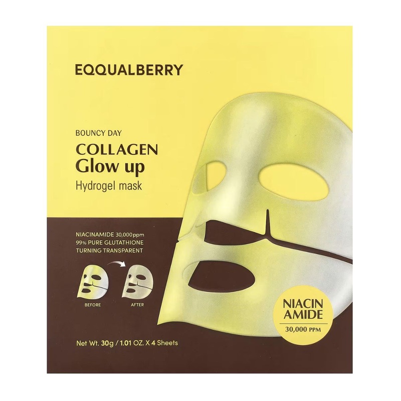 Eqqualberry Collagen Glow up Hydrogel Mask