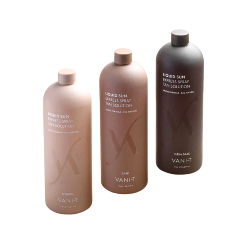 VANI-T Liquid Sun Express Spray Tan Solution 1L | Various Colours