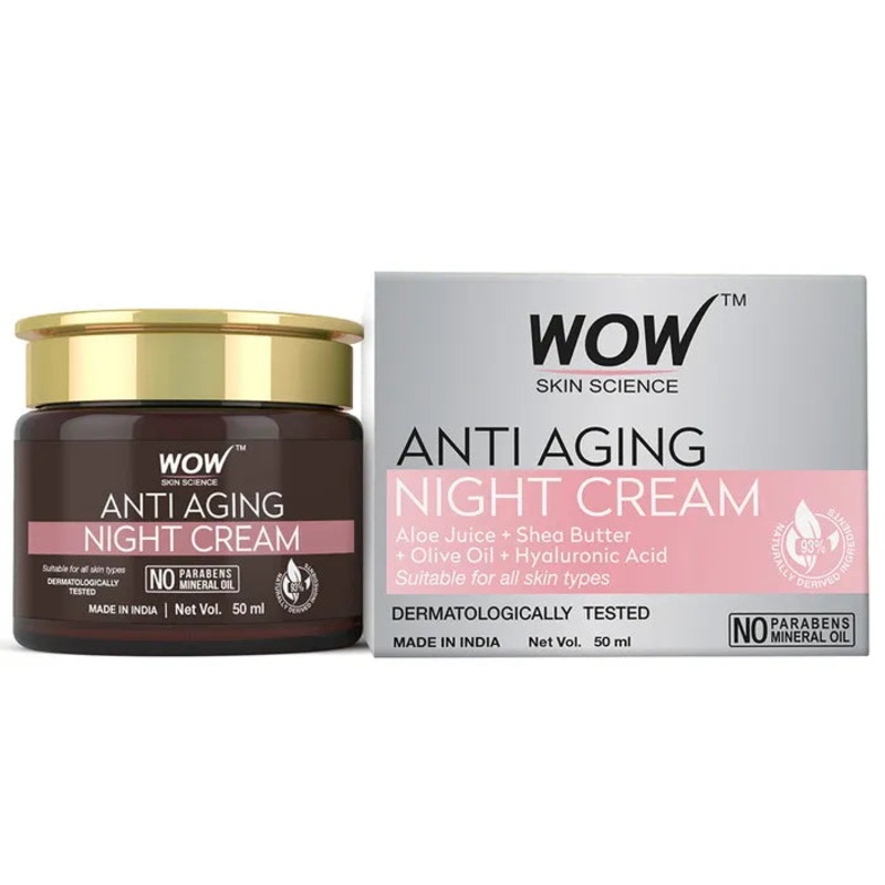 Wow Anti Aging Night Face Cream 50ml
