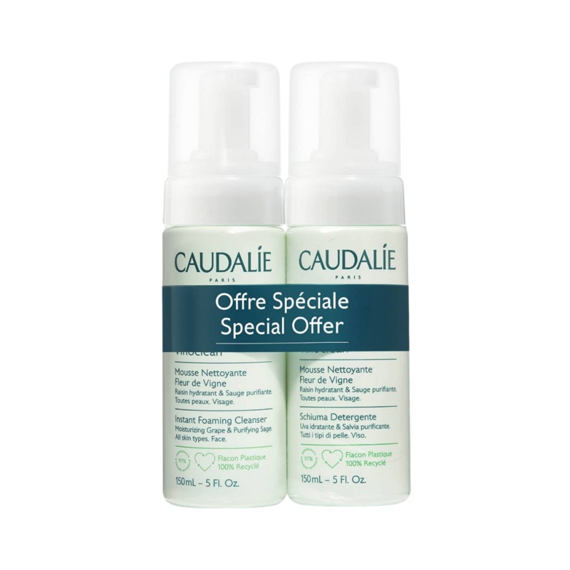 Caudalie – Vinoclean Instant Foaming Cleanser Duo Pack