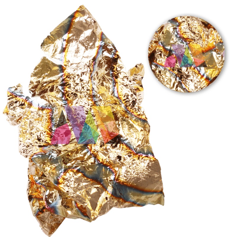 Nail Art Pot – Leaf – Gold (1 Pcs)