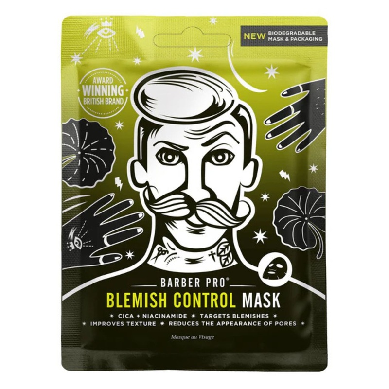 BarberPro Blemish Control Face Sheet Mask
