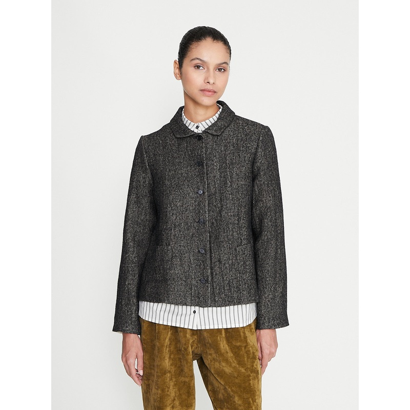 Heavy Hemp Jacket in Black