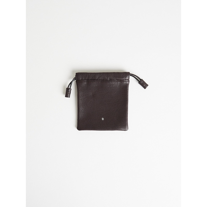 Drawstring Pouch SS in Dark Brown
