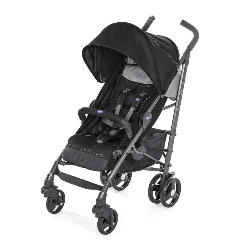 Chicco Lite Way 3 Compl. Bb Stroller Jet Black