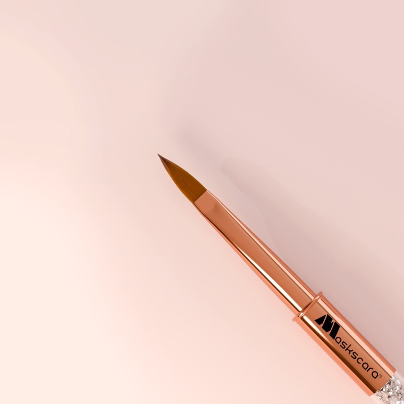 Rose Gold #10 Acrylic Brush