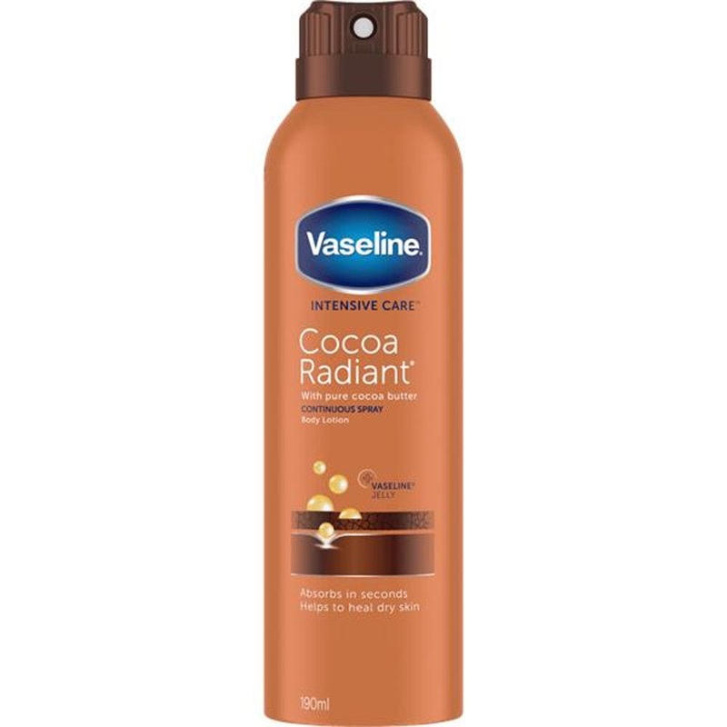 Vaseline Cocoa Radiant Spray Moisturiser 190ml
