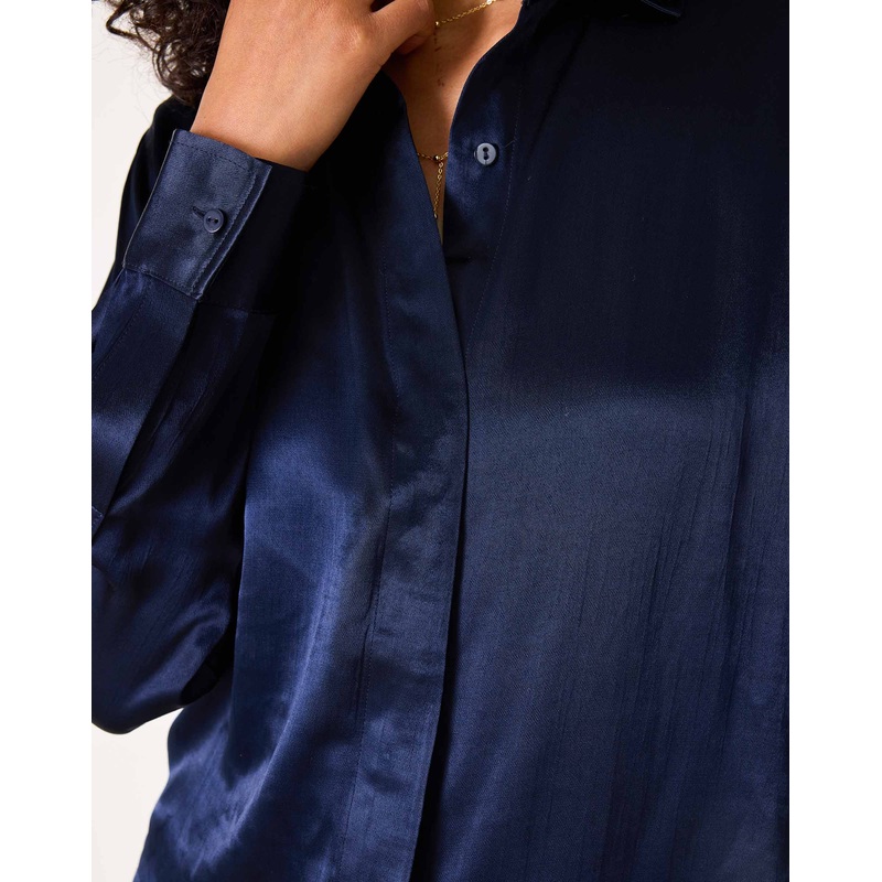 Alcott Satin Button Up Shirt