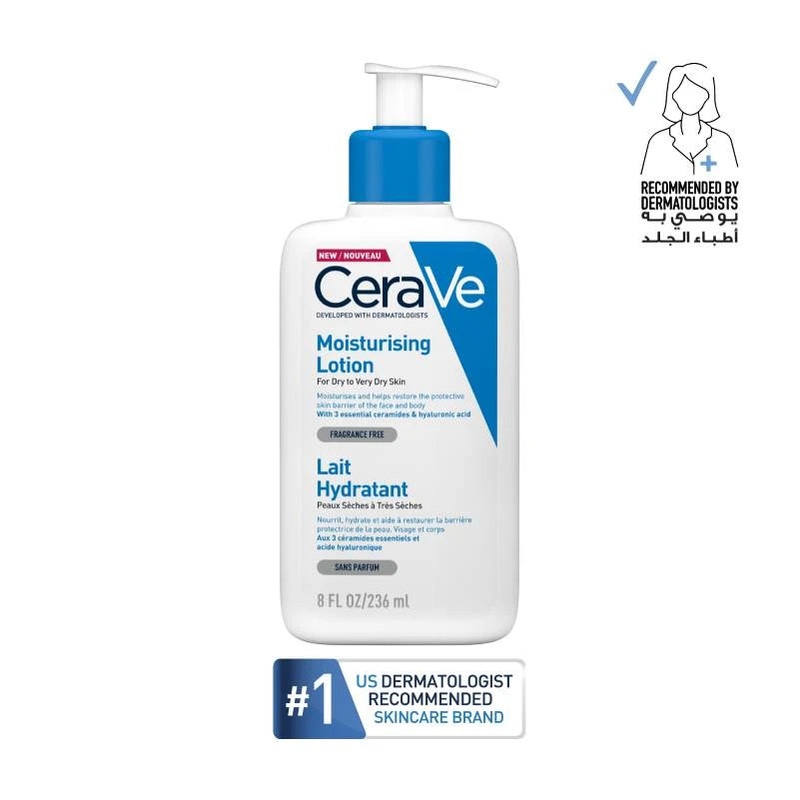 CeraVe Moisturizing Lotion For Dry To Very Dry Skin With Hyaluronic Acid 236ml