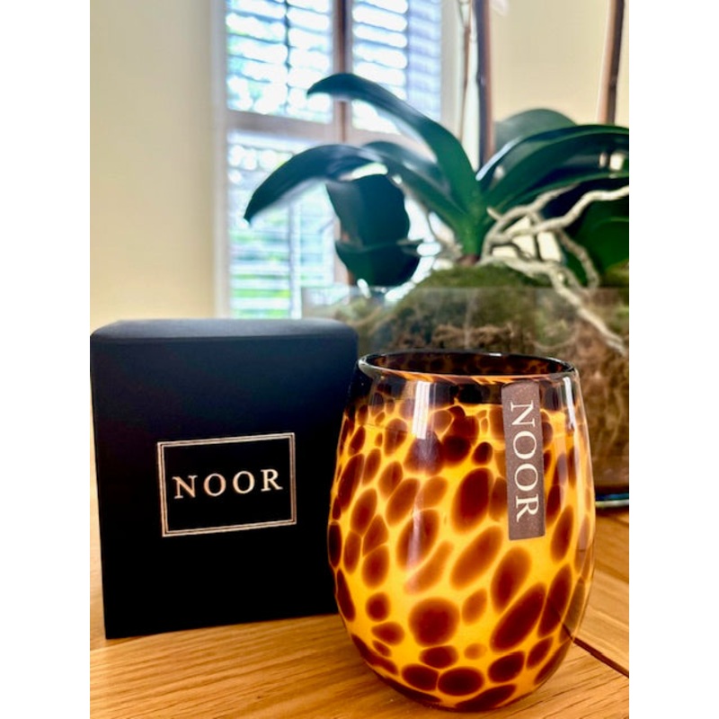 Peony & Blush Suede Leopard Candles