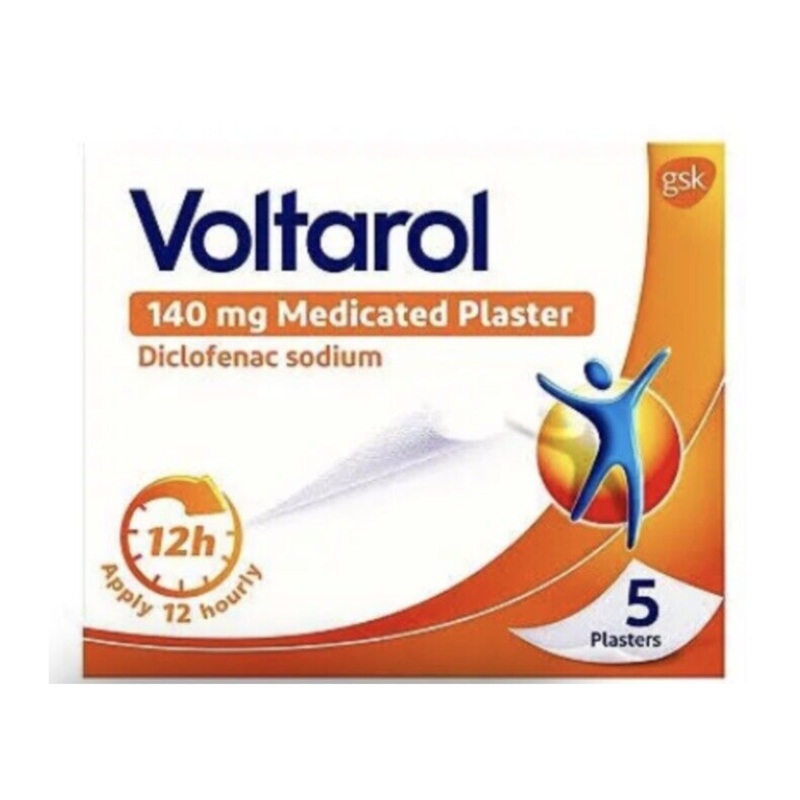 Voltarol – Medicated Plaster 140mg Diclofenac 5 Patches (P)