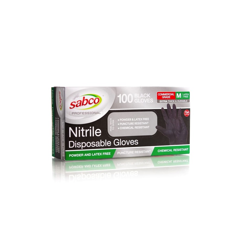 SABCO Nitrile Gloves 100 Pack | Various Sizes