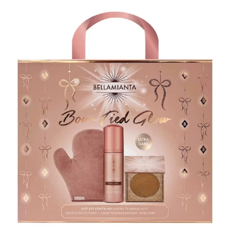 Bellamianta Bow-Tied Glow 3 Piece Set – Ultra Dark (liquid gold)