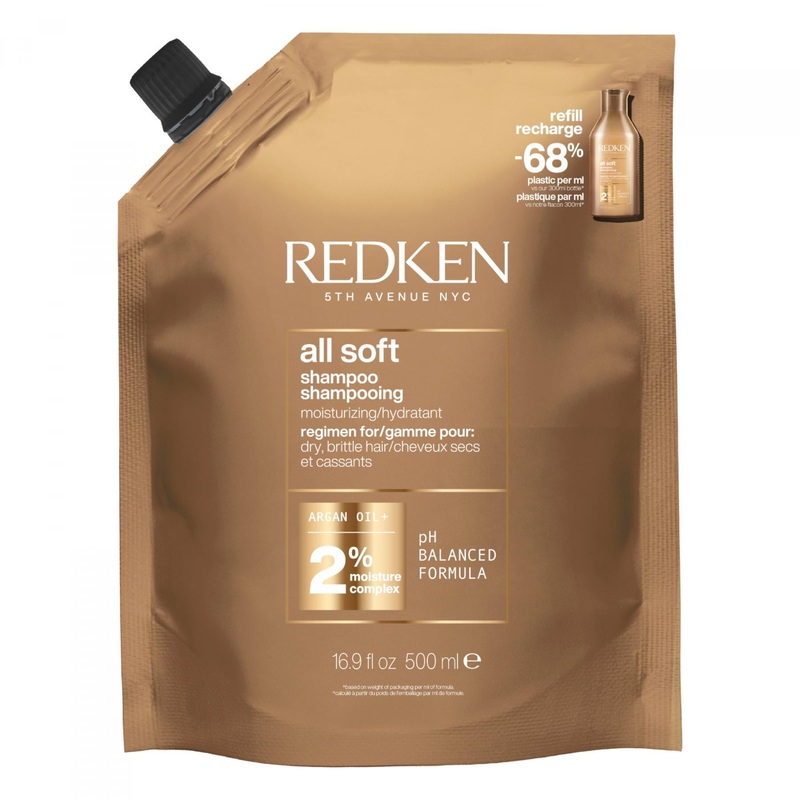 Redken — All Soft Shampoo Refill Pouch 16.9oz