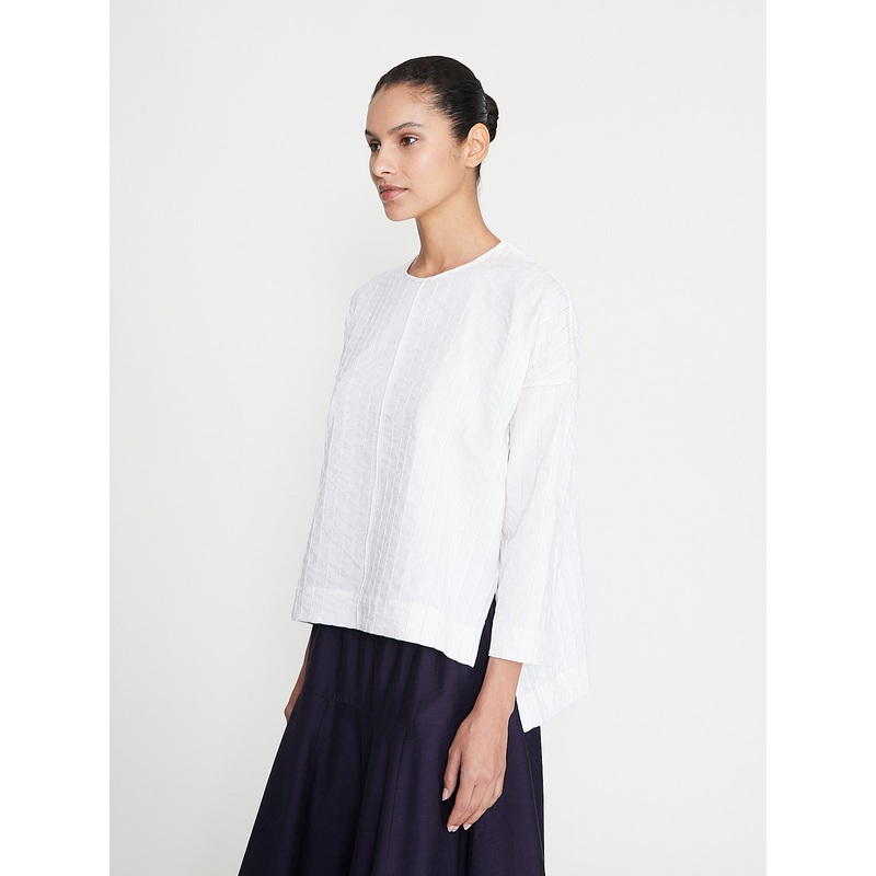 The Archivist Top in Raised Stripe Chalk