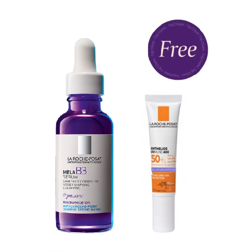 La Roche Posay Mela B3 10 Serum 30ml +  Anthelios UVMUNE 400 Anti Dark Spots Fluid SPF50+ 15ml Free