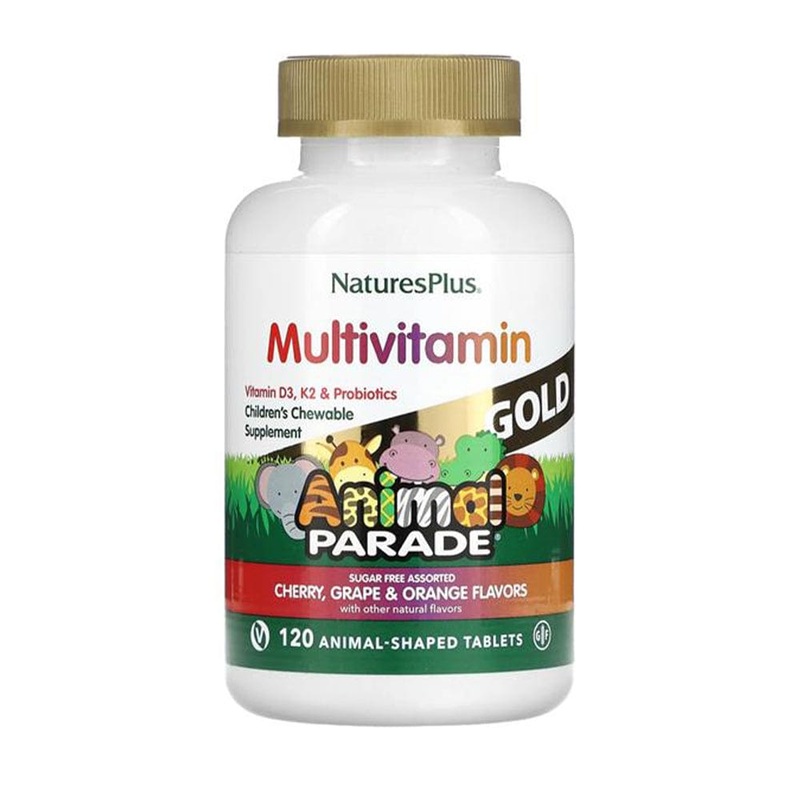 Natures Plus Animal Parade Childrens Chewable Multivitamin 120 Tablets