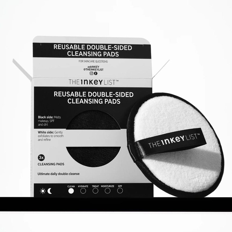 The Inkey List Reuasble Double-Sided Cleansing Pads – 3 Pack