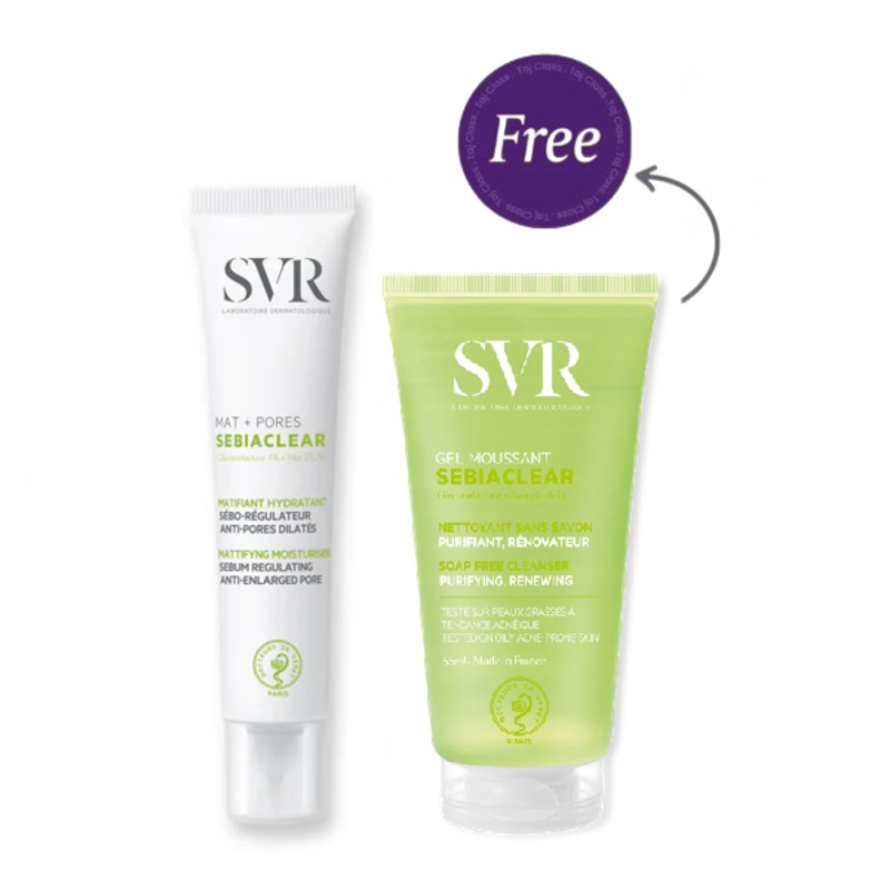 Svr Sebiaclear Mat & Pores 40ml + Sebiaclear Cleansing Gel 55ml (gift)