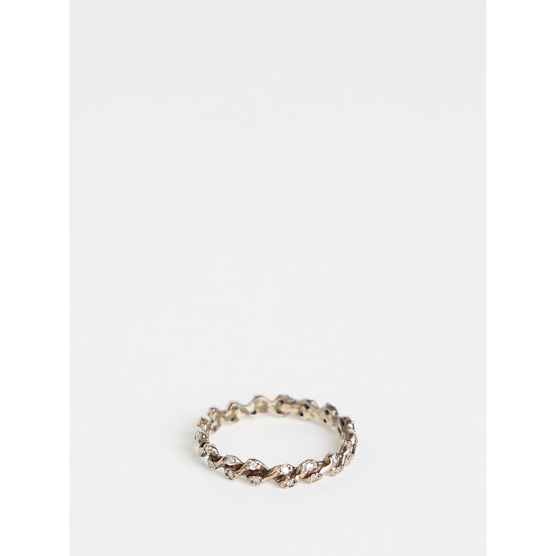 1118 Ring in 14k White Gold with 38 (0.19ct) White Diamonds