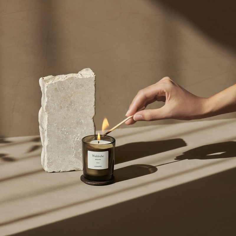 LOOOPS Kerze “WALDRUHE” | natrliche Duftkerze