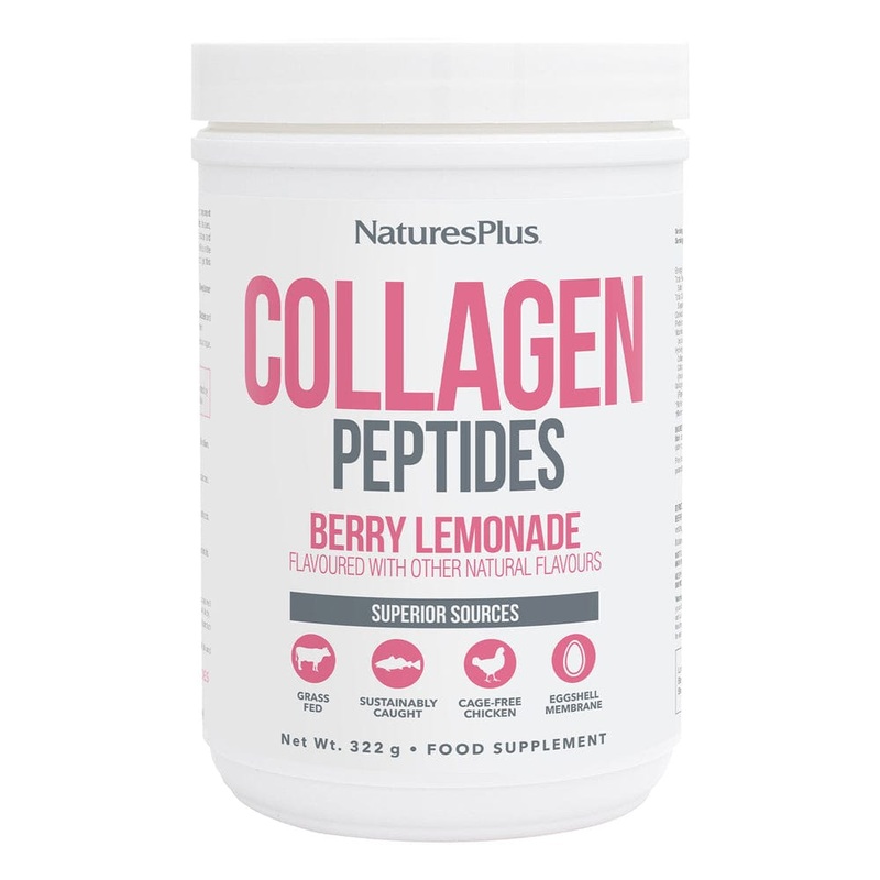 Natures Plus Collagen Peptides Powder Berry Lemonade