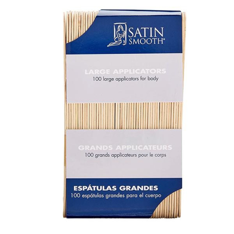 Satin Smooth — Wood applicators – Large 100/bag