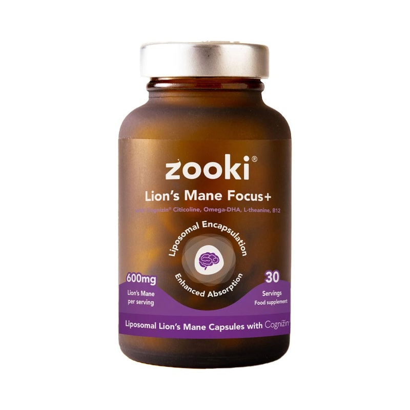 Zooki Lion’s Mane Focus+ Capsules 30 Servings