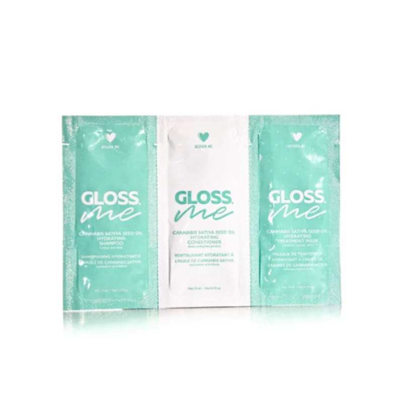 DESIGN ME GLOSS ME TRIPLE SACHET 10ML EACH – SHAMPOO, CONDITIONER, MASK