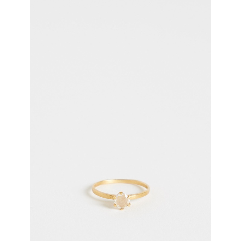 Flotte Ring in 18k Yellow Gold with White Diamond