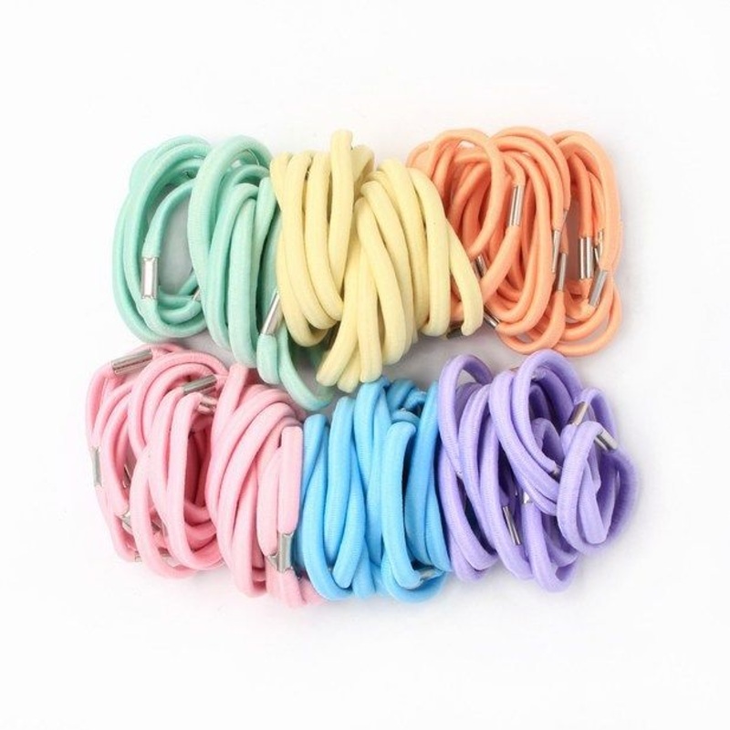 Molly & Rose Item 8087 Elastics – Pastels – 5mm thick – Pack of 100