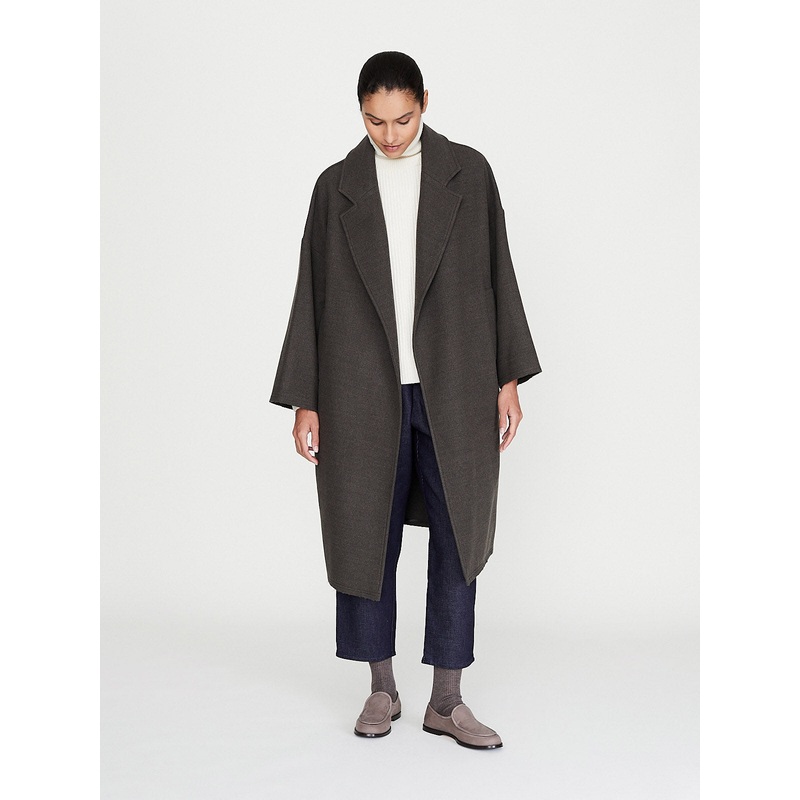 Panno Wool Oversized Coat in Military