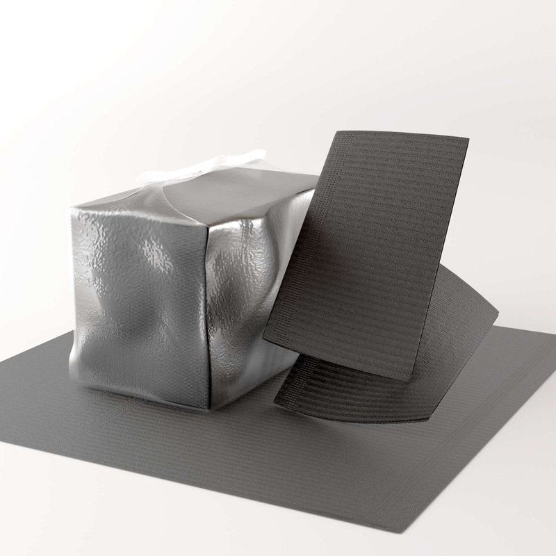 Disposable Lint Free Table Mat – 125pcs Black